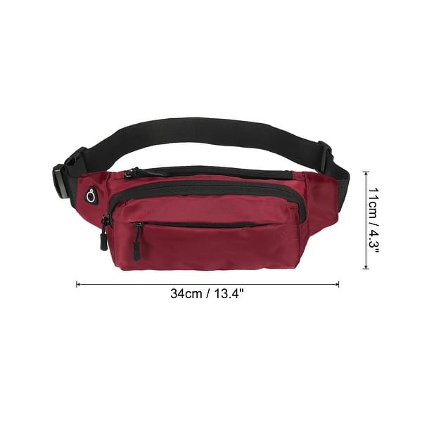 dimension image slide 0 of 7, Fanny Pack, Adjustable Belt Bag for Men and Women for Hiking