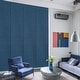 preview thumbnail 1 of 22, GoDear Design Natural Woven Adjustable Sliding Panel Track Blinds, Vertical Blinds, Dazzling Series, 45.8"- 86" W x 96" L