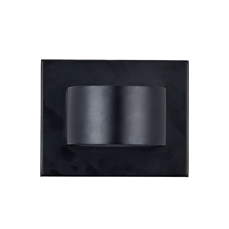 LED Round Shape outdoor wall light with black finish