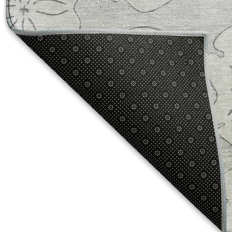 Premium Washable Super Soft Coastal Seashell Imprints Mayfield Rug