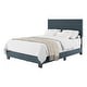 preview thumbnail 40 of 80, Celeste Modern Upholstered Bed, Box Spring Required