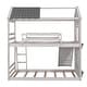 preview thumbnail 4 of 16, Twin Over Twin Bunk Bed with Roof, Window, Slide & Ladder - Adventure Awaits