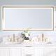 Wall Mounted Back Light Bathroom Framed LED Mirror Anti- Fog With Dimmable Light Touch Sensor And Memory Function - 28'' H x 60'' W - Brushed Gold