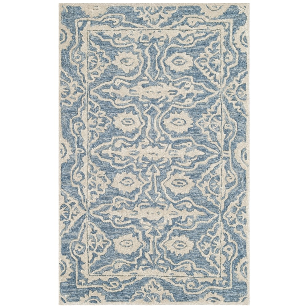 SAFAVIEH Handmade Bella Wivine Modern Floral Wool Rug