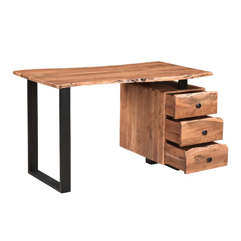 Sienna 2-piece Live Edge Solid Wood Desk Set