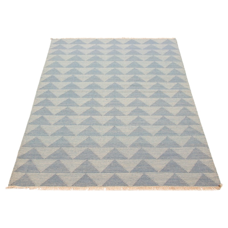 Ankara Denim Blue Kilim 5'5" x 7'10" - 5'5 x 7'10