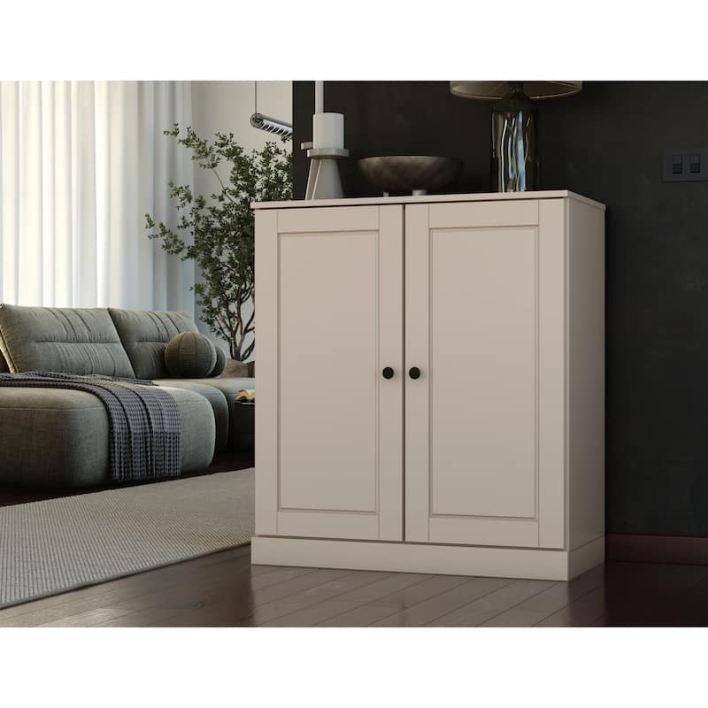 Palace Imports 100% Solid Wood 3-Shelf Bookcase, Adjustable Shelves, 32" Wide, 35.75" Tall