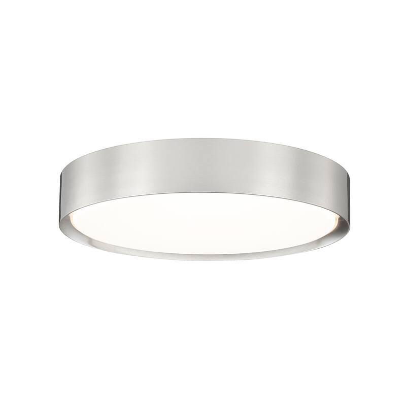 Z-Lite 1014F16-LED Kawan 16" Wide Flush Mount Drum Ceiling Fixture - Brushed Nickel