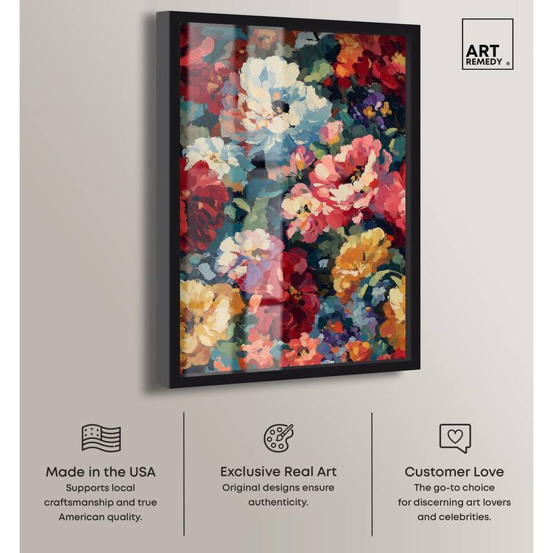 Garden Tapestries I Shadowbox by Art Remedy