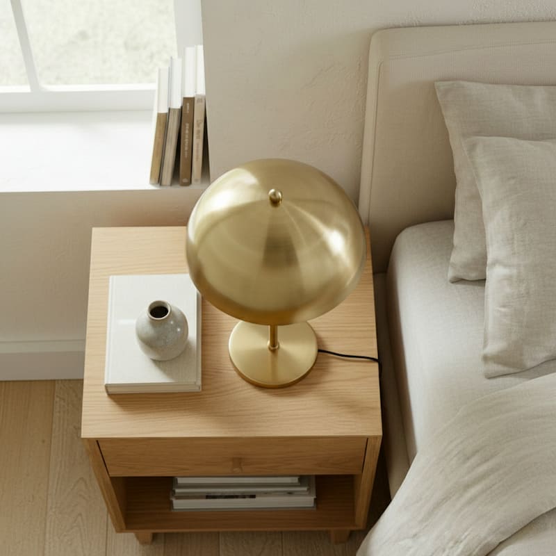 Firenze Gold Dome Table Lamp with Sleek Design