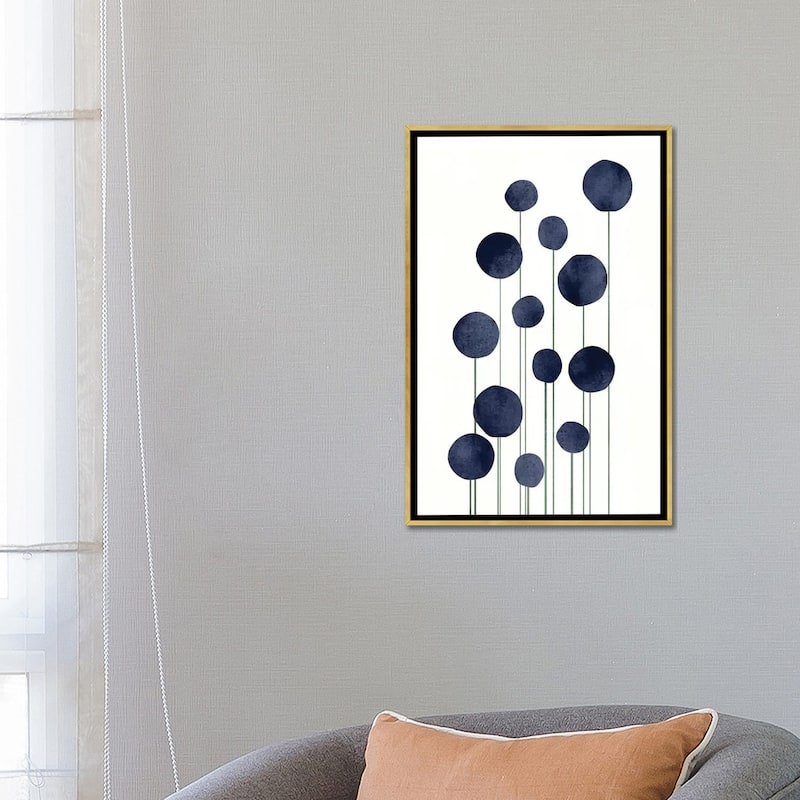iCanvas "Water Flowers" by Kubistika Framed Canvas Print