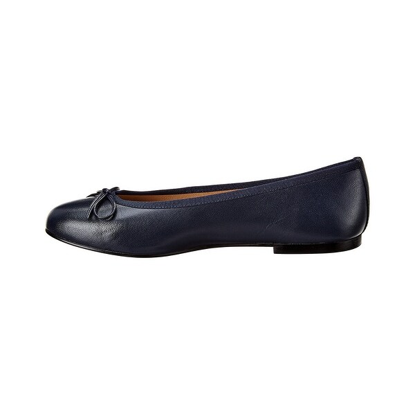 French sole emerald leather flat clearance
