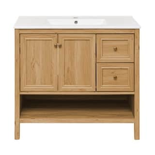 Chateau 36" Bathroom Vanity In Natural Oak
