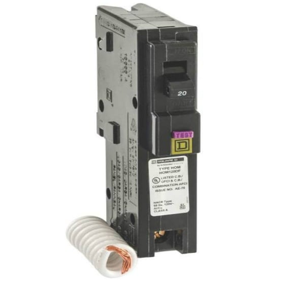 Square D HOM120DFC Homeline Single-Pole Dual Function ...