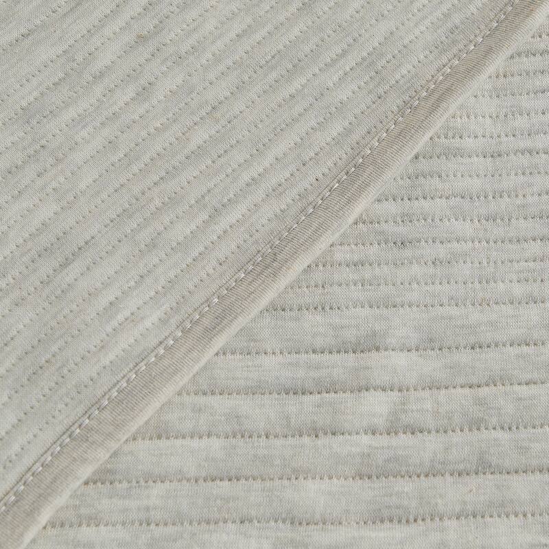 Linery & Co. Cotton Blend Jersey Knit Channel Stitch Quilt Set