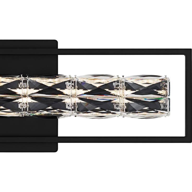 Dazzle Integrated LED Matte Black Bath Light with CCT Switch