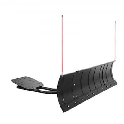 Universal ATV UTV Snowplow Attachment with Reinforced Steel Blade and Rubber Edge Guard