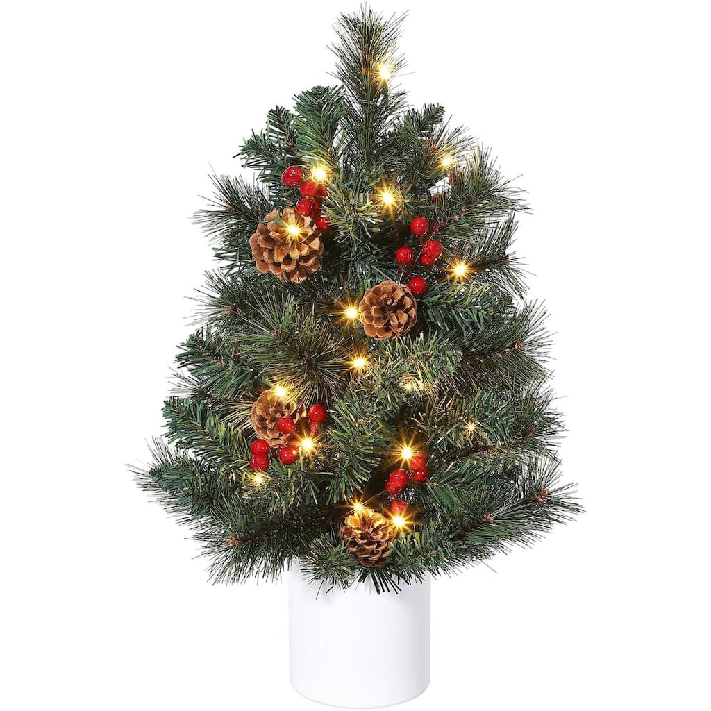 2 Ft Tabletop Mini Christmas Tree for Xmas Decor - 2 ft
