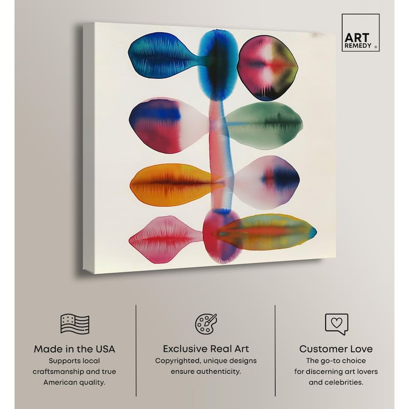 Chromatic Column Canvas by Art Remedy, Gallery Wrapped