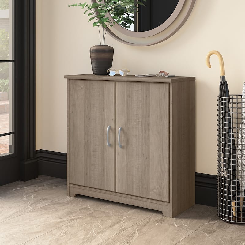 Cabot Small Entryway Cabinet with Doors by Bush Furniture
