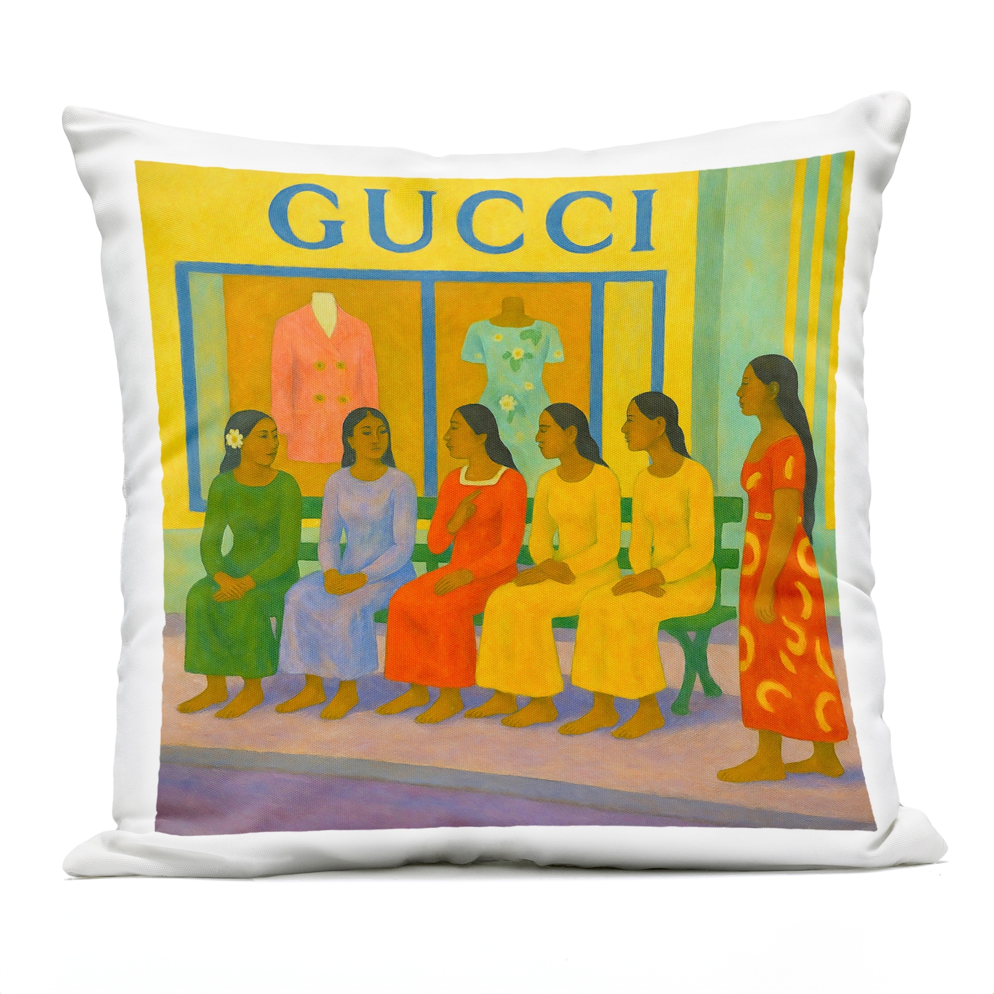 Stupell Gaugin Style Glam Printed Outdoor Throw Pillow Design by Grotto Studios
