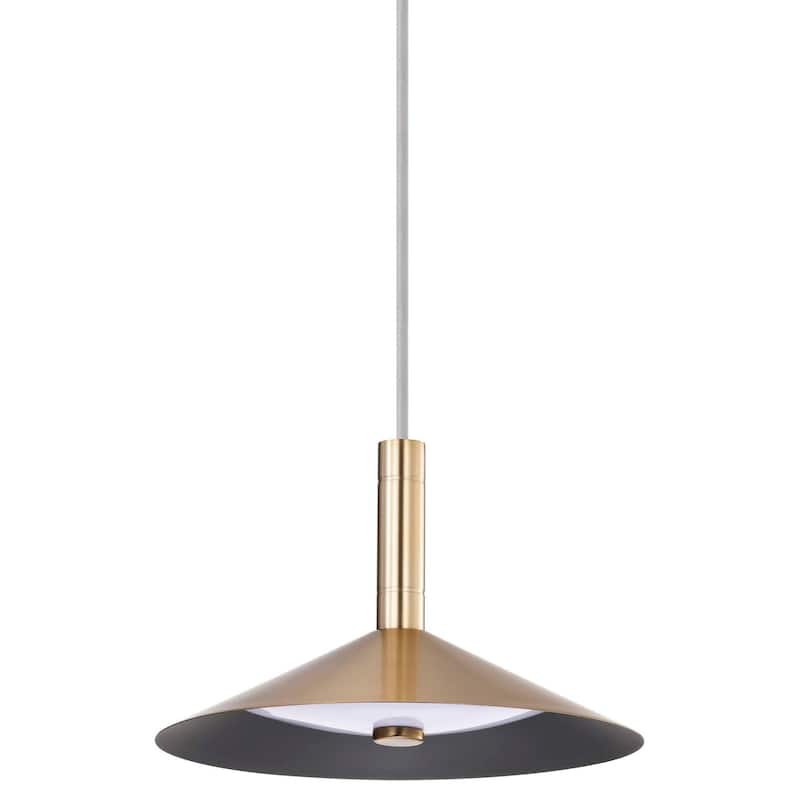 Nuvo Lighting 62/2071 Corrine 10" Wide Mini Pendant - Burnished Brass