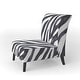 preview thumbnail 23 of 24, Designart "Zebra Striped " Upholstered Cabin & Lodge Accent Chair and Arm Chair Slipper Chair