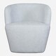 preview thumbnail 4 of 6, Uttermost Mist Barrel Swivel Chair - 30.5" H x 29" W x 30.25" D