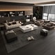 preview thumbnail 18 of 18, Storage Masterpiece Contemporary White Coffee Table Colorful LED Edge - 55.1"W