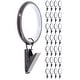 preview thumbnail 23 of 24, Meriville Drapery Curtain Rings with Clip - 1.5-Inch Inner Diameter with insert Oil-Rubbed Bronze - Set of 28