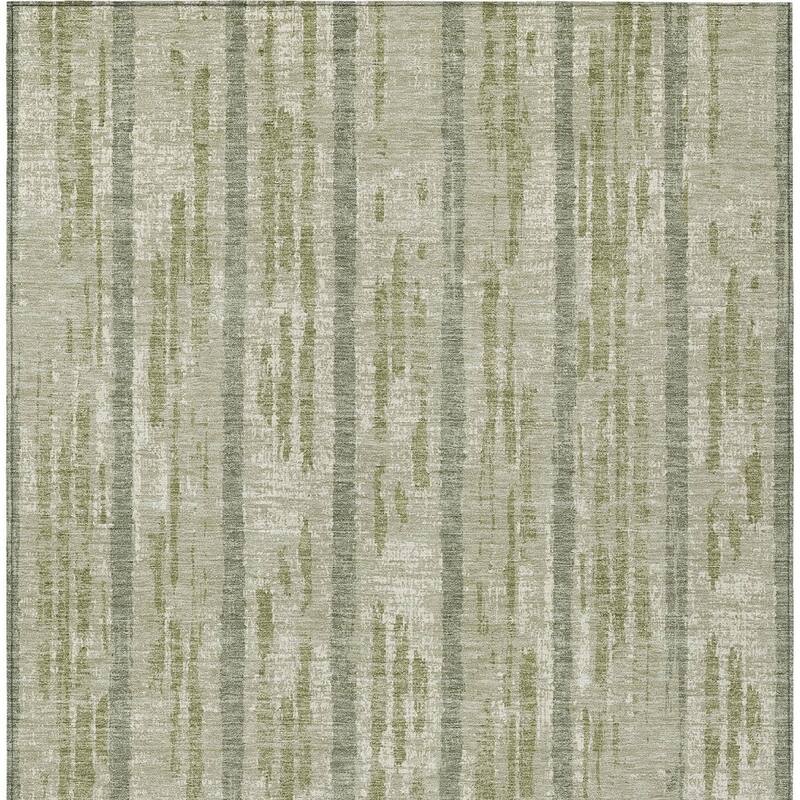 HomeRoots Striped Transitional Rectangle Outdoor Rug