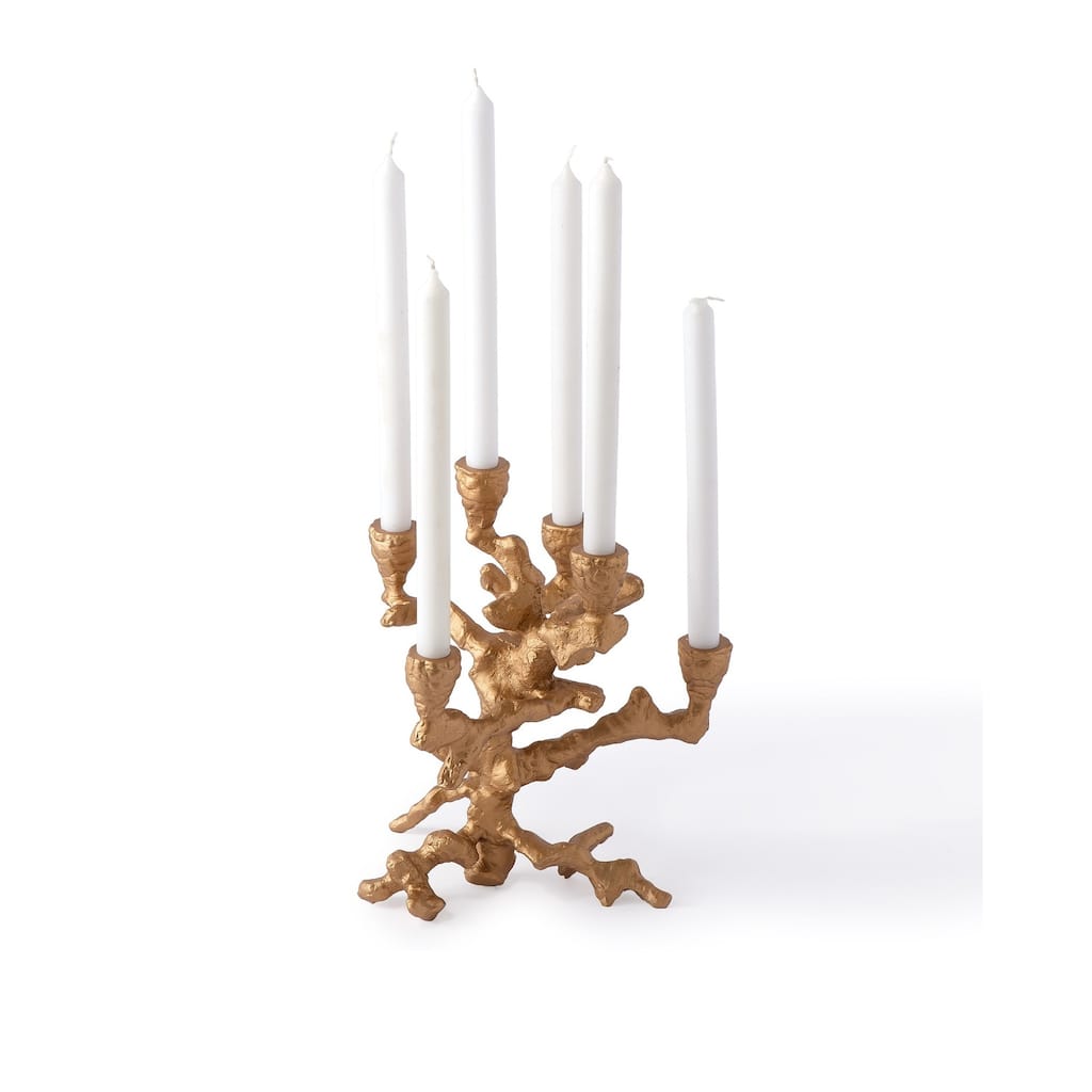 Candle Holder Apple Tree Gold S