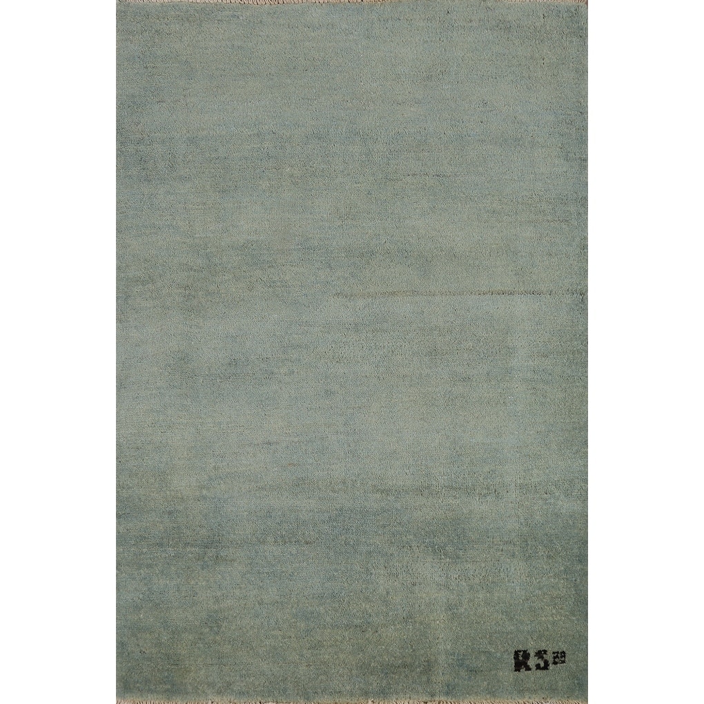 Gabbeh Modern Foyer Rug Handmade Bedroom Wool Carpet - 2'9"x 3'11"