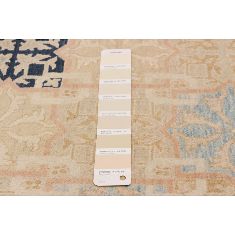 ECARPETGALLERY Hand-knotted Peshawar Finest Ivory Wool Rug - 7'11 x 9'10
