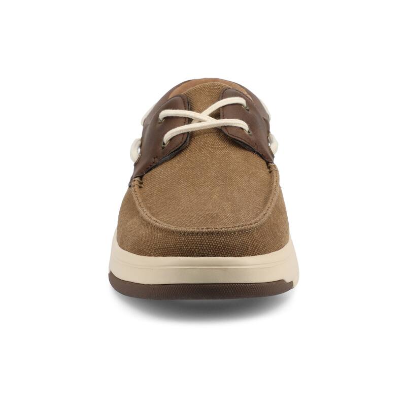 Vance Mens Catamaran Lace-up Low Top Boat Shoe Sneaker - Brown - 12