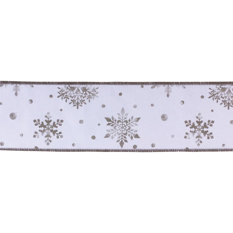 Metallic Snowflake Ribbon (Set of 2)