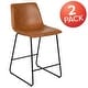 preview thumbnail 33 of 39, Upholstered Counter Height Modern Dining Stools (Set of 2)
