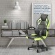 preview thumbnail 12 of 20, Modern PU Leather Gaming Office Chair, Lumbar Support Adjustable Height Computer Chair with Wheels and Swivel Task Chair