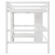 preview thumbnail 5 of 9, Full Size Loft Bed with Shelves and Under-bed Desk