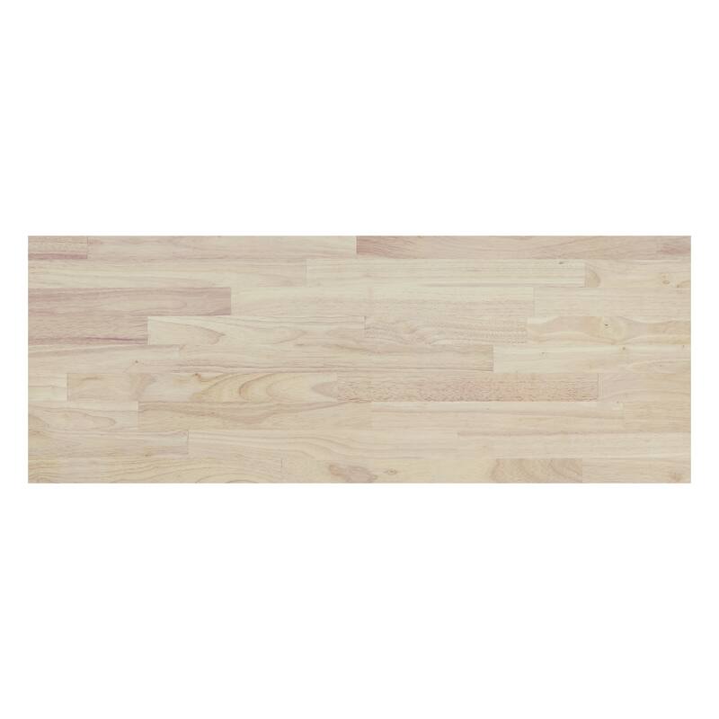 Kitchen Island with Rubber wood Countertop, Kitchen Cart on 5 Wheels with Storage Cabinet and 5 Drawers for Dinning Room