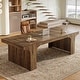 preview thumbnail 1 of 44, 70.9" Executive Desk, Large Wood Computer Office Desk, Writing Table Business Workspace Home Office Accent Desk Brown