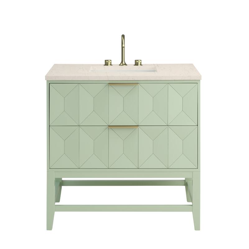 Emmeline 36" Single Vanity Cabinet, Pistachio