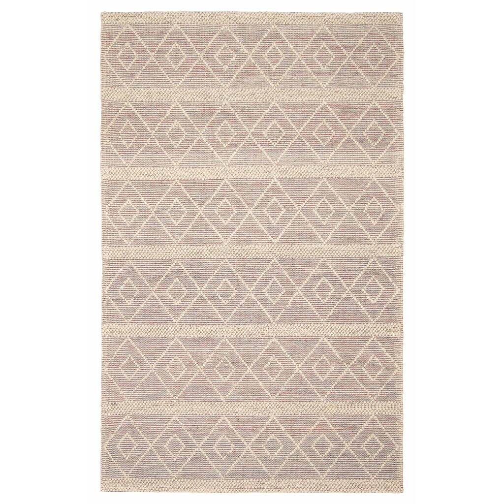 ECARPETGALLERY Braid weave Sienna Cream Wool Rug - 4'11 x 8'0
