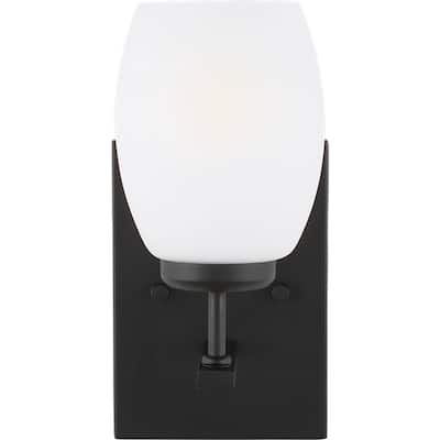 Catlin One Light Wall Bath Sconce - Midnight Black