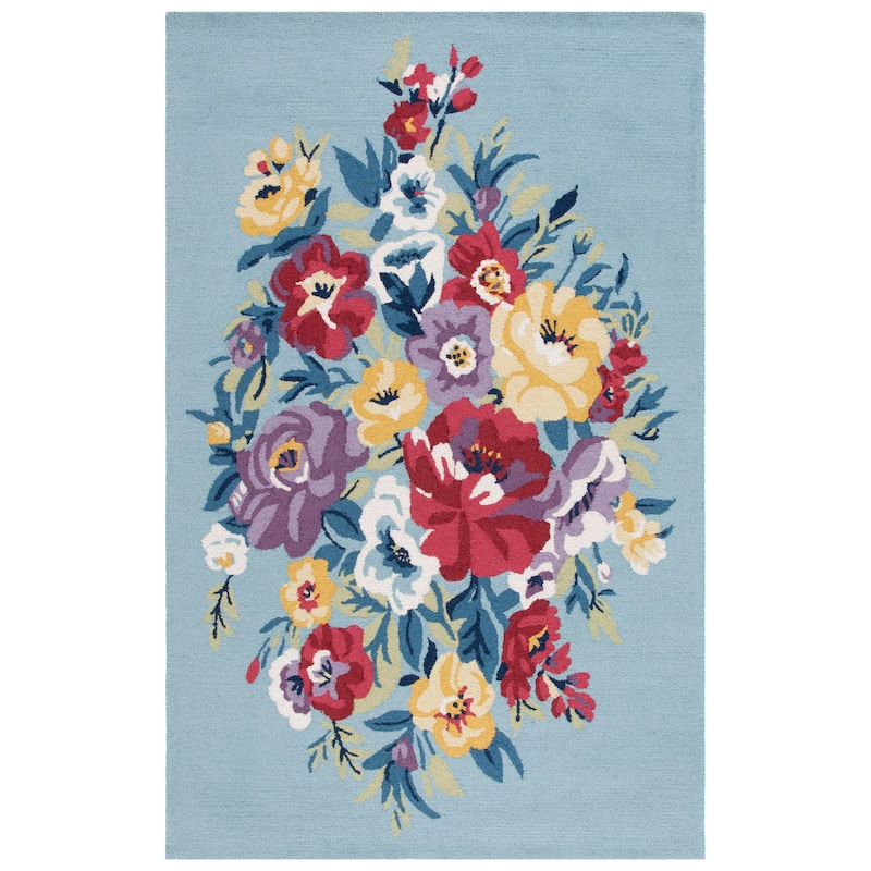 SAFAVIEH Handmade Chelsea Astronomy Floral Wool Rug