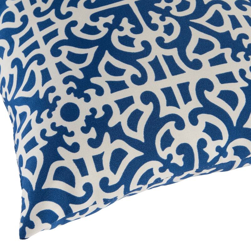 Indigo Outdoor 17-inch Accent Pillow (Set of 2) by Greendale Home Fashions
