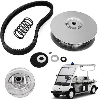 Driven Clutch Kit for Go-Kart Asymmetrical Driver Pulley Replacement with Drive Belt