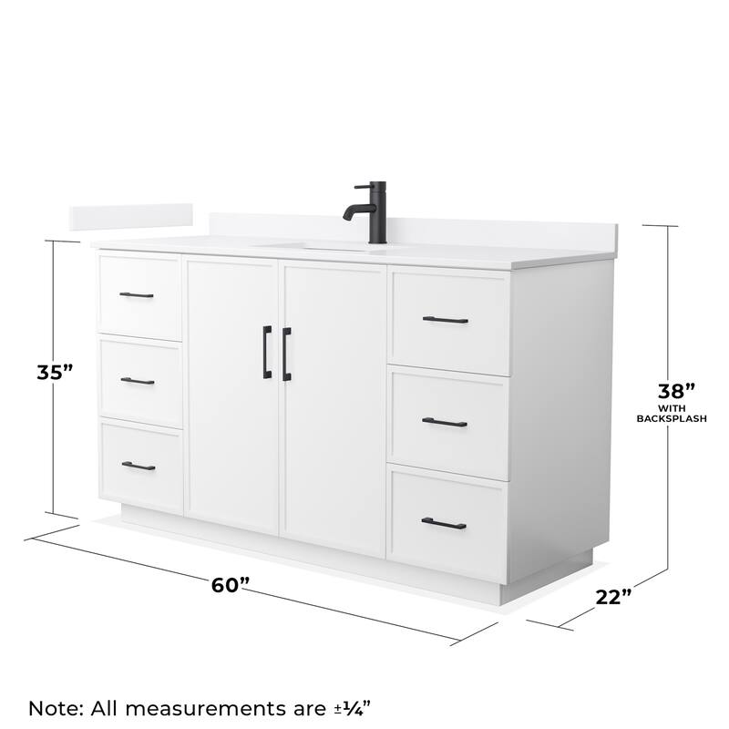 Wyndham Collection WCH7474-60S-QTZ-UNSMXX Elan TK 60" Free Standing