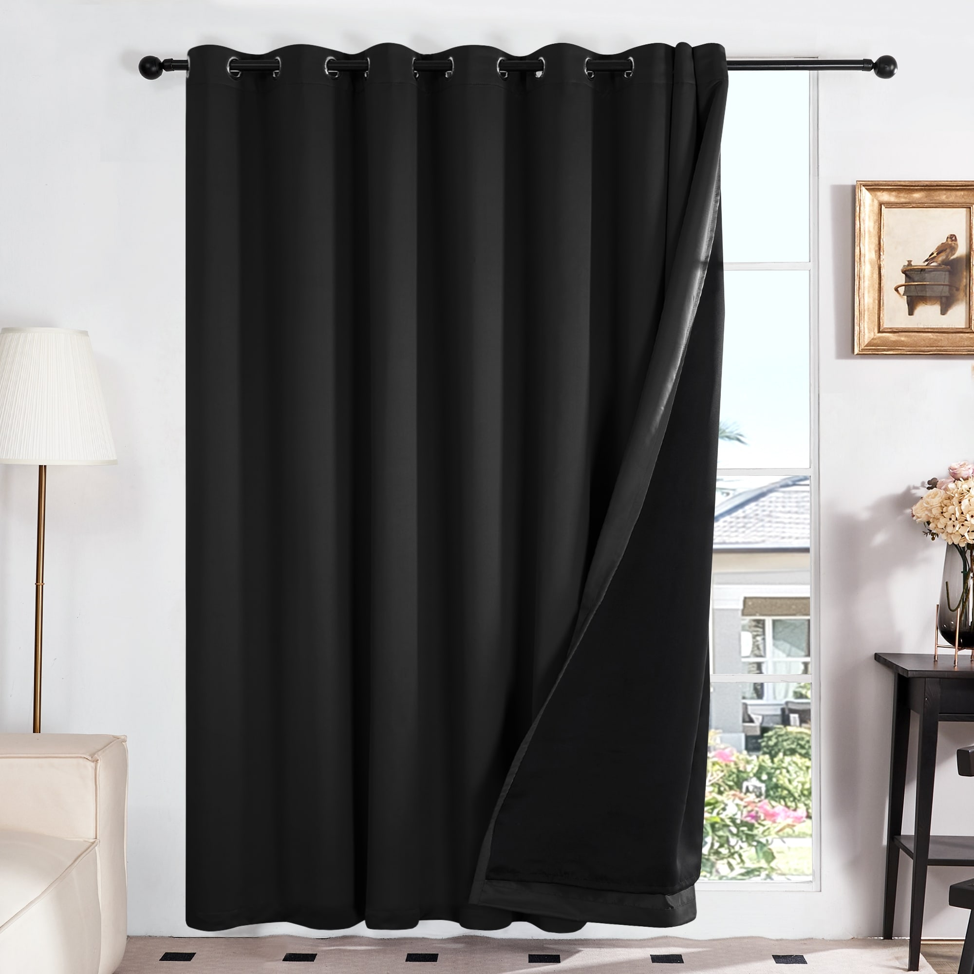 Deconovo Blackout 100 Inch Wide Width Curtains 1 Panel