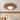 Antique Art Deco Wood Style Sunburst Flush Mount Light Wall Decor